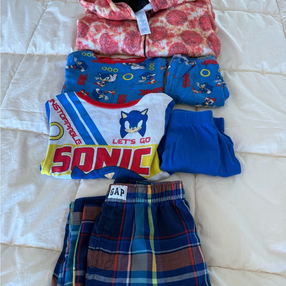 Set of 4 Pajamas. Sonic. GAP. The Children’s Place